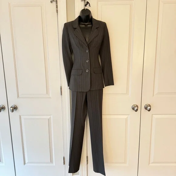 Arden B | Pants & Jumpsuits | Arden B Gray Pinstripe Suit Jacket Pants Size  2 | Poshmark